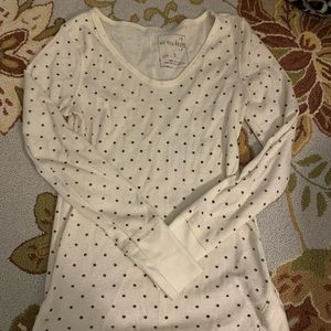 Long sleeve waffle shirt